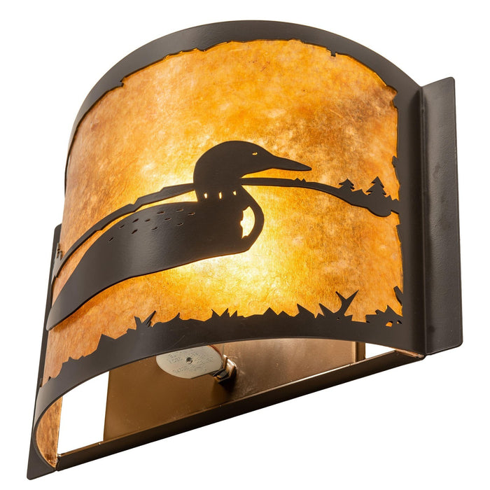 Meyda 12" Wide Loon Right Wall Sconce