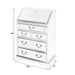 Butler Specialty Company Danforth 5-Drawer Secretary, Beige 2118424