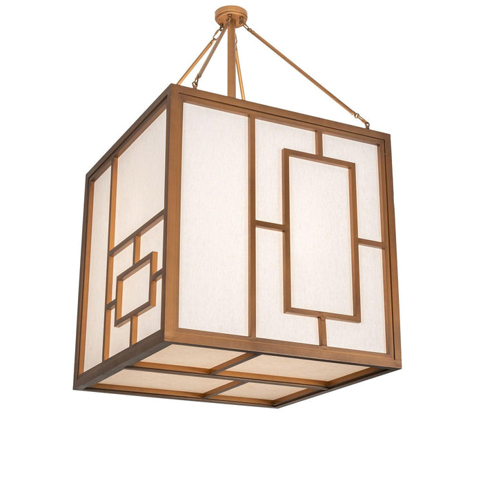 Meyda 36" Geometric Square Kofu Pendant