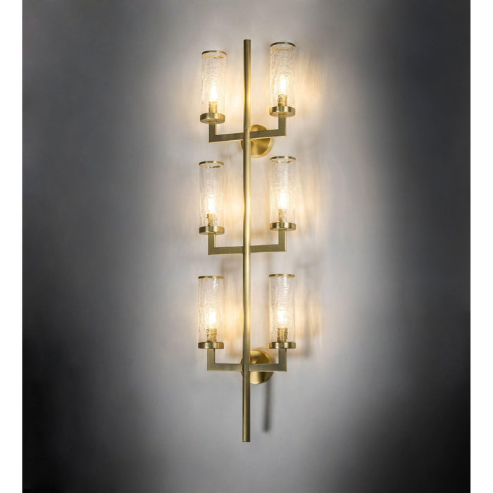 Meyda 13" Wide Cilindro Ashcroft 6 Light Wall Sconce