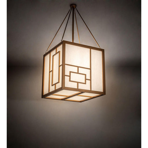 Meyda 36" Asian Kofu Square Pendant