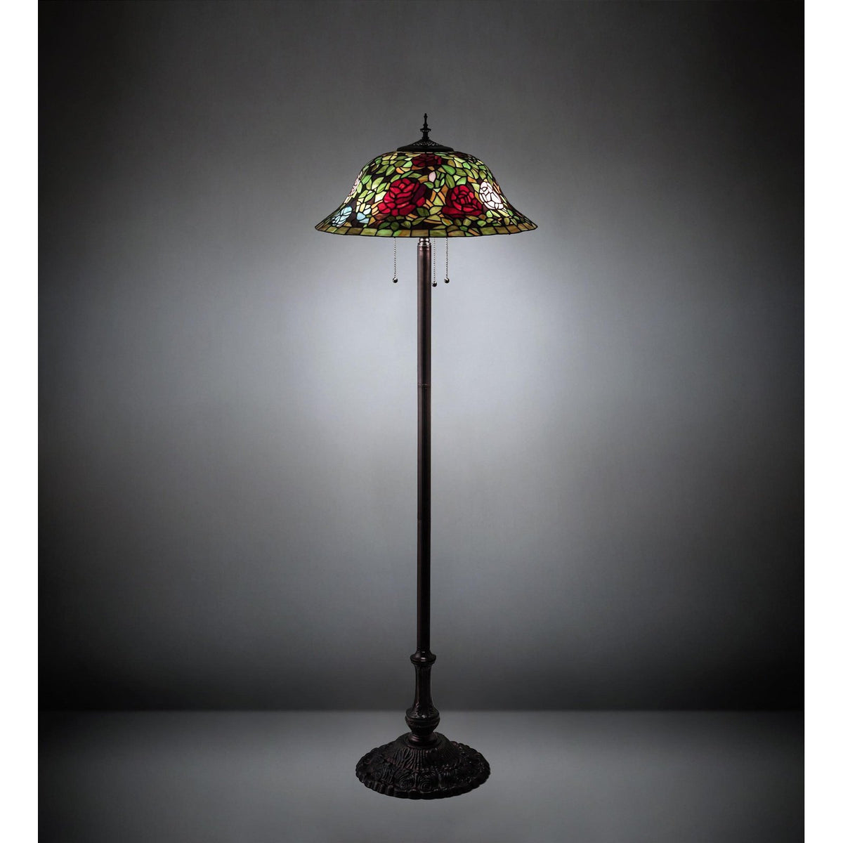 Meyda 62" High Tiffany Rosebush Floor Lamp — Archic Furniture