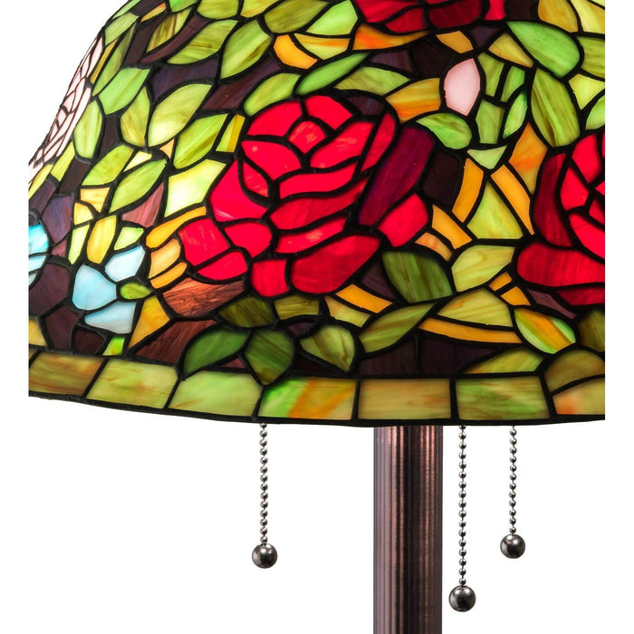 Meyda 62" High Tiffany Rosebush Floor Lamp