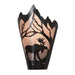 Meyda 8" Wide Moose at Dawn Right Wall Sconce