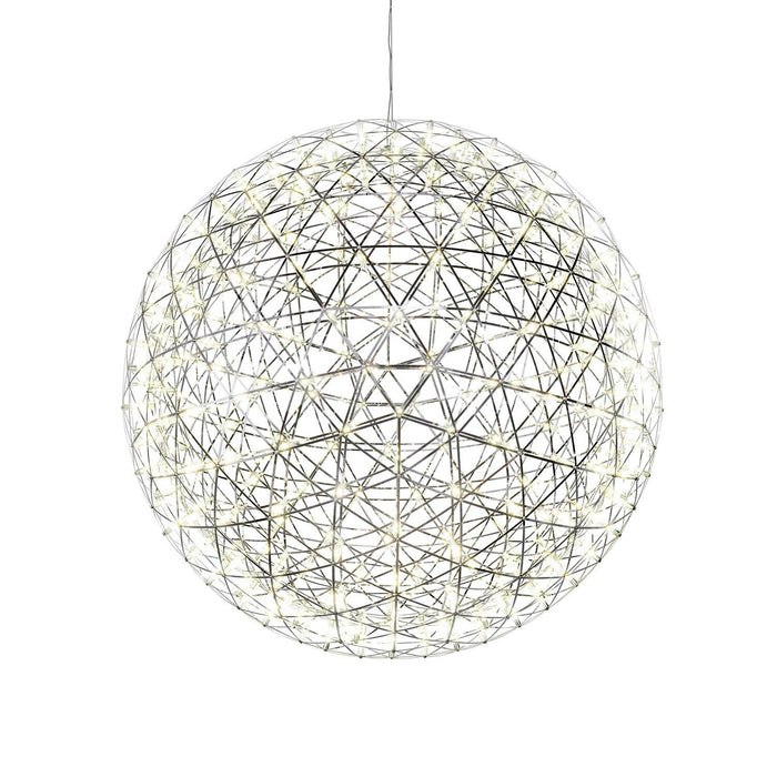 Meyda 35" Wide Chrome Geosphere Pendant