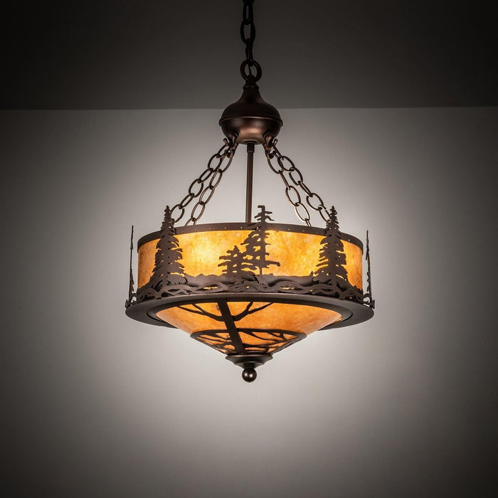 Meyda 16" Wide Tall Pines Inverted Pendant