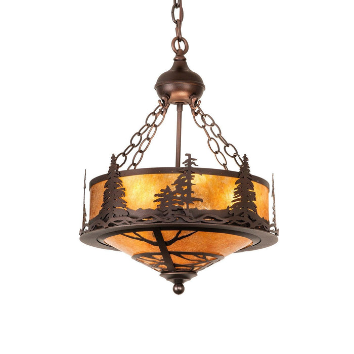 Meyda 16" Wide Tall Pines Inverted Pendant
