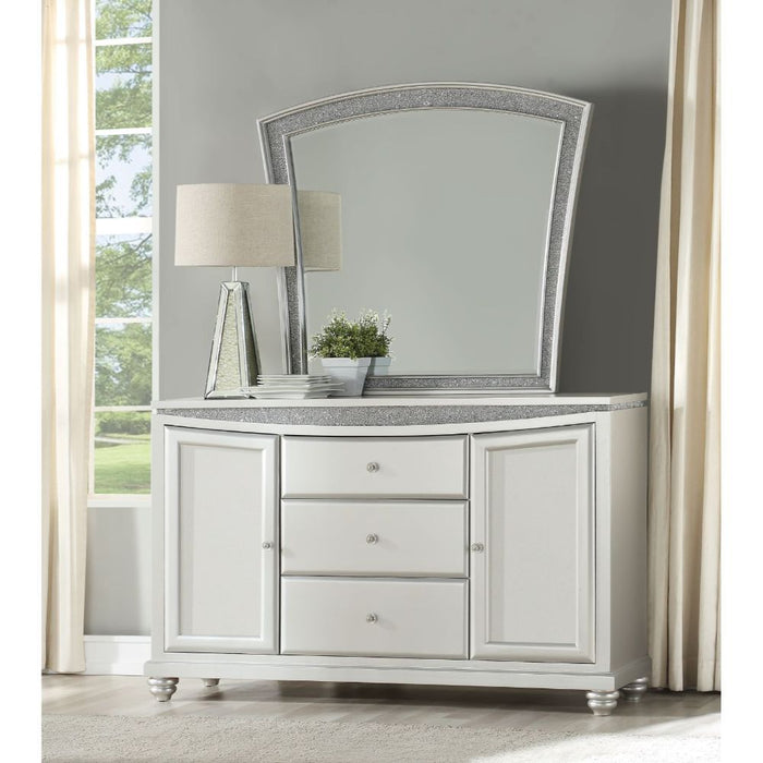 Acme Furniture Maverick Server in Platinum Finish 61804