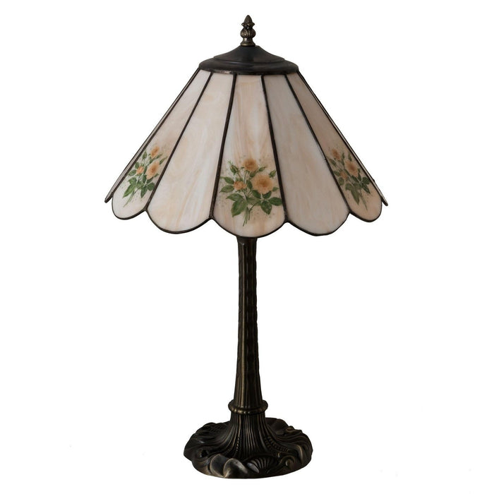 Meyda 21" High Roses Table Lamp