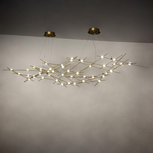 Meyda 90" Long Parallax Oblong Pendant