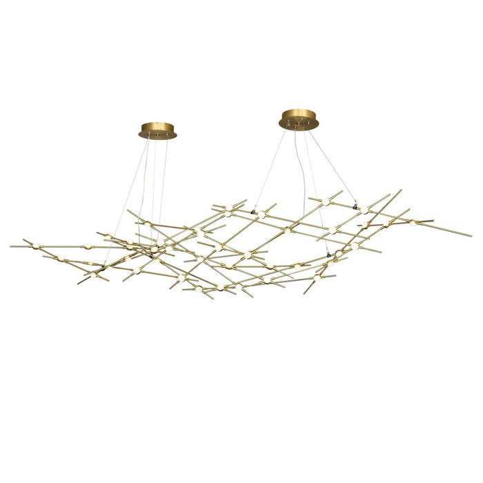 Meyda 90" Long Parallax Oblong Pendant