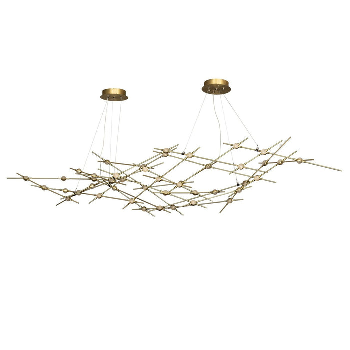 Meyda 90" Long Parallax Oblong Pendant