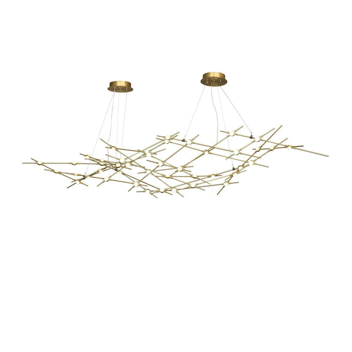 Meyda 90" Long Parallax Oblong Pendant