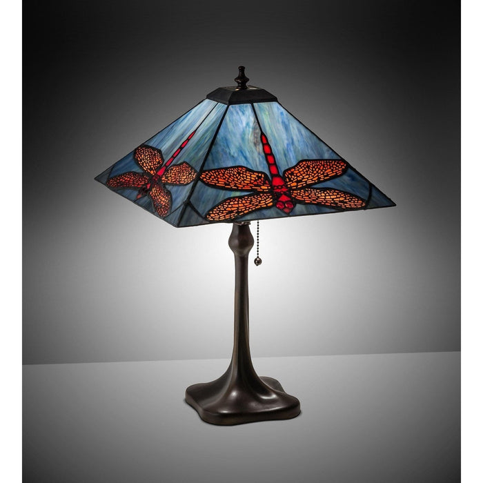 Meyda 20" High Prairie Dragonfly Table Lamp