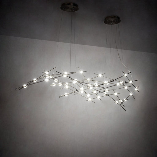 Meyda 93" Long Parallax Oblong Pendant