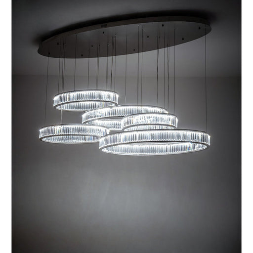 Meyda 86" Long Beckam 5 Light Cascading Pendant