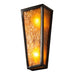 Meyda 5" Wide Amber Mica Craftsman Prime Wall Sconce