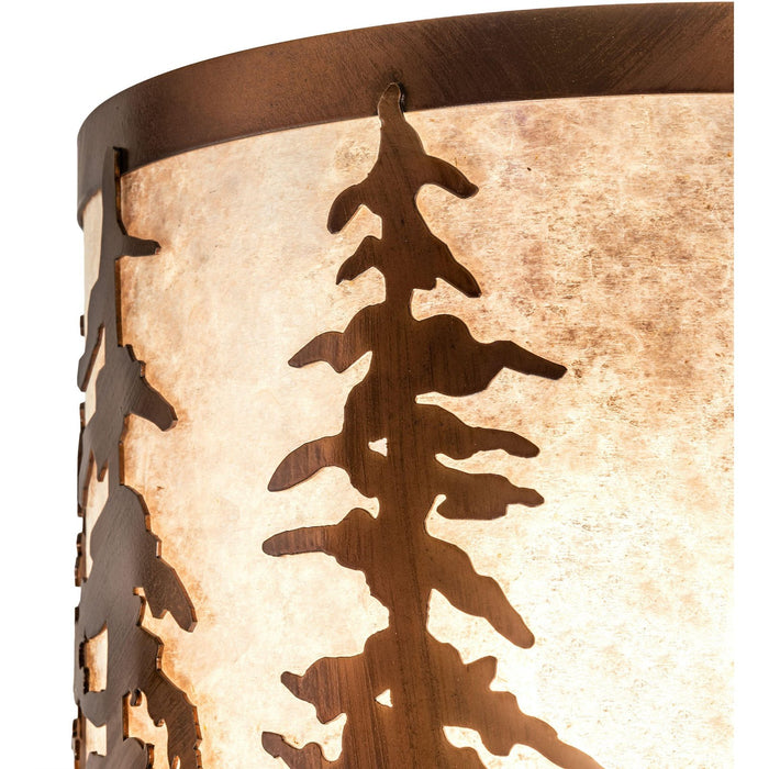 Meyda 12" Wide Tall Pines Wall Sconce