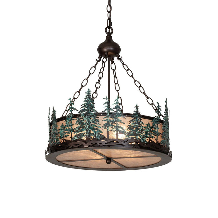Meyda 22" Wide Tall Pines Inverted Pendant