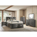 Acme Furniture Ireland Ek Bed W/Storage in Gray Oak Finish 22696EK