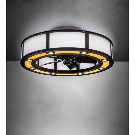 Meyda 44" Wide Beige Smythe Craftsman Maplewood Chandel-Air