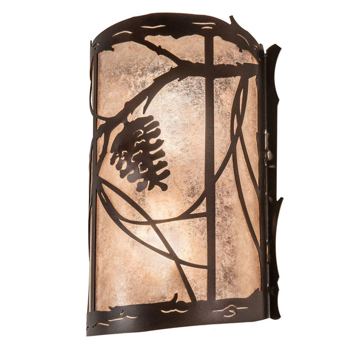 Meyda 10" Wide Whispering Pines Wall Sconce