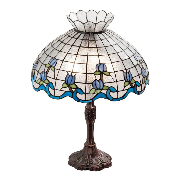Meyda 26" High Roseborder Table Lamp