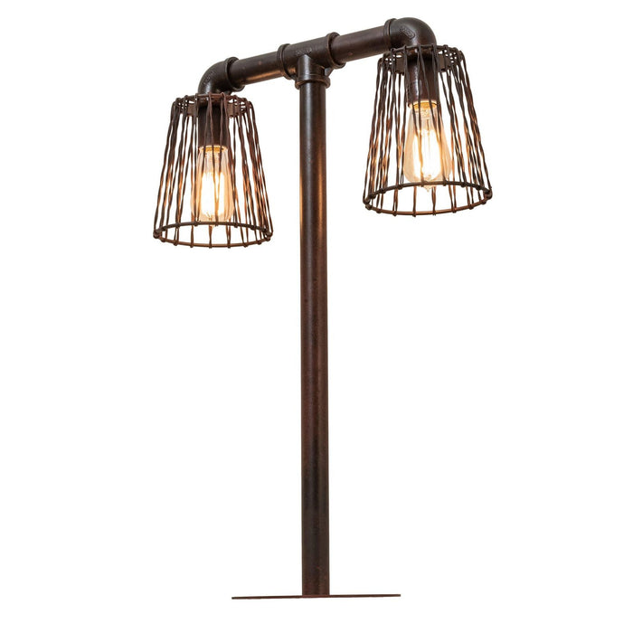 Meyda Rustic 28" High X 18" Wide PipeDream 2 Light Table Lamp
