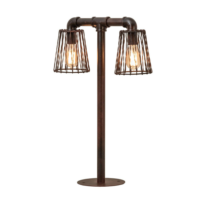 Meyda Rustic 28" High X 18" Wide PipeDream 2 Light Table Lamp