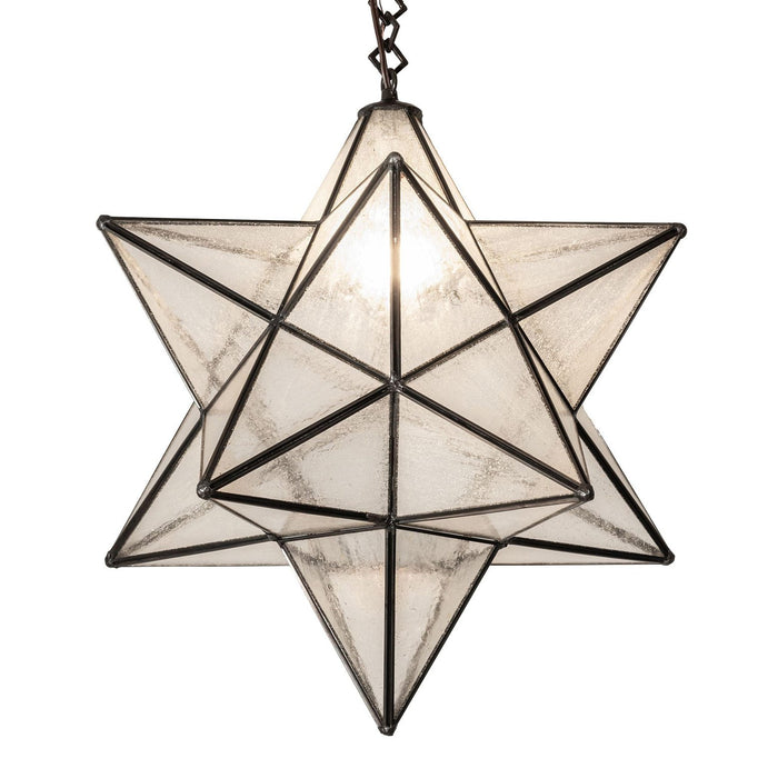 Meyda 36" Wide Moravian Star 5 Light Cascading Pendant