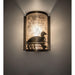 Meyda 8" Wide Loon Right Wall Sconce