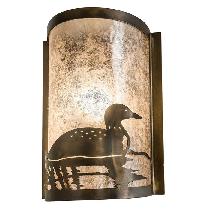 Meyda 8" Wide Loon Right Wall Sconce