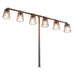 Meyda Rustic 48" High X 65" Wide PipeDream 6 Light Table Lamp