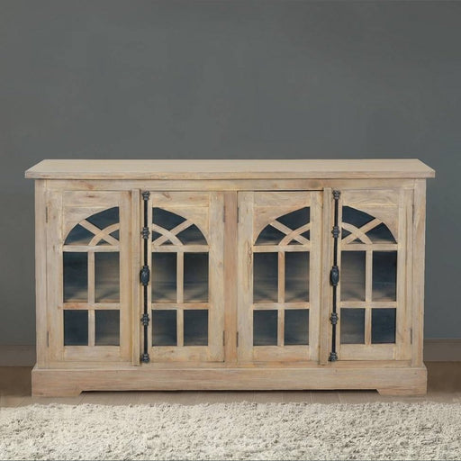 Sunset Trading Cottage 63″ Arched Glass Door Credenza |