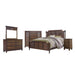 Sunset Trading Bahama Shutter 5 Piece Queen Bedroom Set | 1 Drawer Nightstand | Drawer Dresser with Mirror | Tropical Walnut Brown CF-1105-0158-Q-5PC