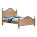 Sunset Trading Vintage Casual King Bed | Planked Curved Panel Headboard and Footboard with Finials | Distressed Natural Maple Acacia | Solid Wood CF-1202-0252-KB