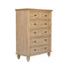Sunset Trading Vintage Casual Bedroom Chest | Distressed Natural Maple Acacia | Solid Wood CF-1241-0252