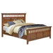 Sunset Trading Mission Bay Queen Bed | Amish Brown Solid Wood | Panel Headboard and Footboard CF-4901-0877-QB