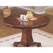 Sunset Trading Bellagio 48" Round Dining and Poker Table | Reversible Game Top | Brown Cherry Wood | Seats 6 CR-87148-63-TB
