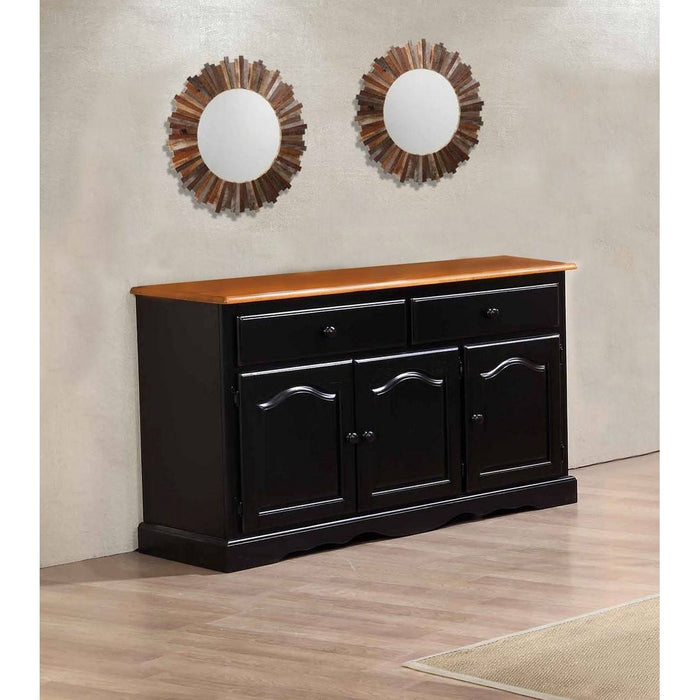 Sunset Trading Black Cherry Selections Treasure Buffet | Antique Black and Cherry DLU-22-BUF-BCH