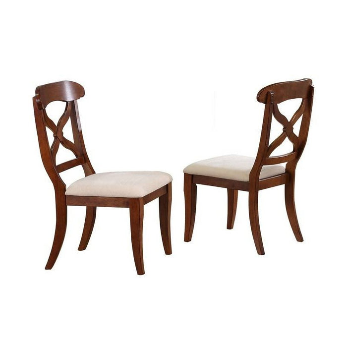 Sunset Trading Andrews 5 Piece 76" Rectangular Butterfly Extendable Dining Set | Chestnut Brown | Seats 8 DLU-ADW4276-C12-CT5PC