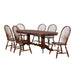 Sunset Trading Andrews 7 Piece 96" Oval Double Pedestal Extendable Dining Set | Butterfly Leaf Table | Chestnut Brown | Seats 10 DLU-ADW4296-C30-CT7PC