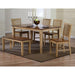 Sunset Trading Brook 6 Piece 60" Rectangular Table Dining Set with Bench | Seats 7 DLU-BR3660-C60-BNPW6PC