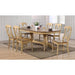 Sunset Trading Brook 7 Piece 96" Oval Extendable Dining Set with Napoleon Chairs | Double Pedestal Table | Seats 10 DLU-BR4296-C50-PW7PC
