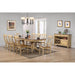 Sunset Trading Brook 96" Oval Double Pedestal Extendable Dining Table | Seats 10 DLU-BR4296-PW