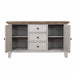 Sunset Trading Country Grove Buffet and Lighted Hutch | Distressed Gray and Brown Wood DLU-CG-BH-GO