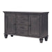 Sunset Trading Shades of Gray Buffet | 4 Drawers and 2 Storage Cabinets DLU-EL-B