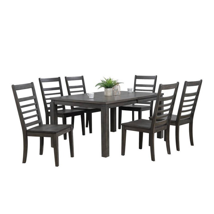 Sunset Trading Shades of Gray 7 Piece 82" Rectangular Extendable Dining Set | Seats 8 DLU-EL9282-C100-7PC