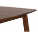 Sunset Trading Mid Century 6 Piece 60" Rectangular Dining Table Set | Padded Performance Fabric Seats | Server | Seats 6 DLU-MC3660-C45-SR6P