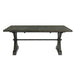 Sunset Trading Trestle 96" Rectangular Extension Pedestal Dining Table | Distressed Gray Wood ED-SK100